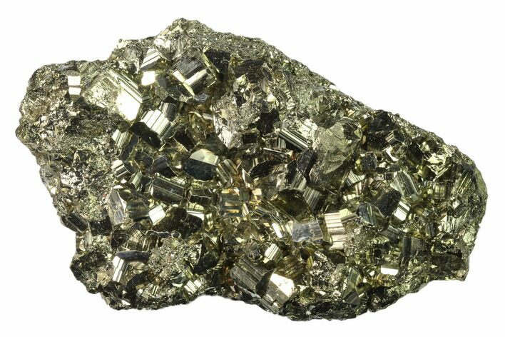 Gleaming Pyrite Crystal Cluster - Peru #138143